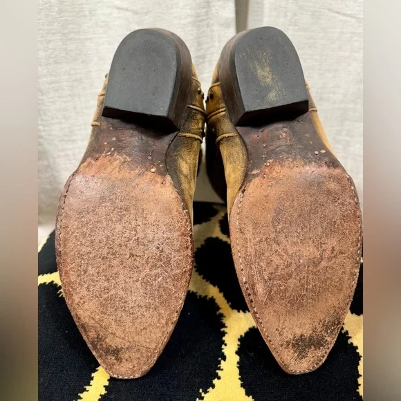 Dan Post DP3441 Distressed Leather Turquoise Heart Cowgirl Boots 6.5M – Western - Picture 8 of 8